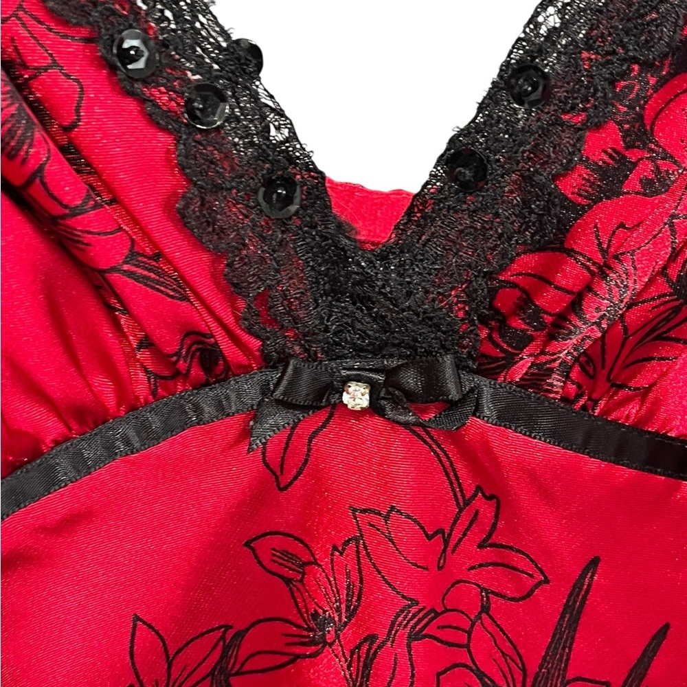 Apt 9 Nightgown/Sleepwear - Black and Red - Small - Picture 3 of 6